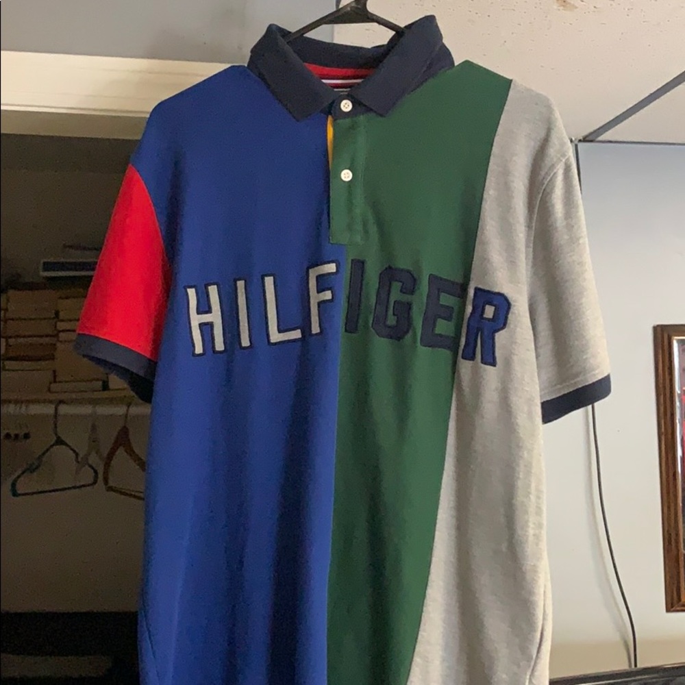 Colorblock hilfiger polo